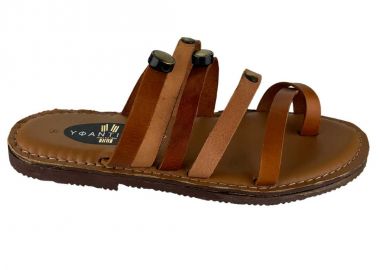 Γυναικείες Δερμάτινες Παντόφλες Εξόδου | Υφαντίδης | 680993 | Ταμπά - Υφαντίδης - 